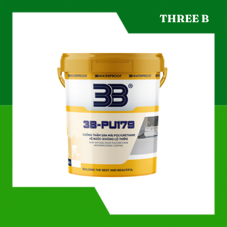 3B-PU179 CHỐNG THẤM PU-POLYURETHANE HỆ NƯỚC (KHÔNG LỘ THIÊN)